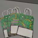 12Pcs Green Hero Party Supplies Super Theme Party Favor Bags with Handles Cartoon Green Hero Treat Candy Goodie Bags Comic City Cityscape Gift Bag for Boys Girls Baby Shower Birthday Decorations