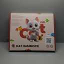 2 in 1 Wooden Cat Hammock, Comfortable and Breathable Hanging Cat Bed with Soft Mattress and Pillow，Suitable for Cats or Small Dogs