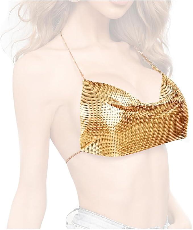 Sexy Deep V Backless Halter Body Chain