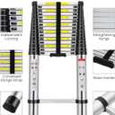 20.3 FT Telescoping Ladder for Home RV,Collapsible Extension Ladder 330 lbs