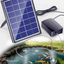 Biling Solar Aerator for Pond with 2200 mAh Battery Backup, 3 Modes Solar Air Pump Hydroponics Air Pump, Solar Powered Pond Aerator Pond Bubbler for Outdoor Fish Pond Stock Tank Aquarium