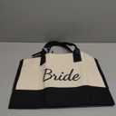 TOPDesign Canvas Tote Bag, Bridal Shower Gifts for Bride, Wedding Bachelorette Bride Gifts Shoulder Bag