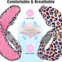 Pawaboo Small Dog Harness and Leash Set, Puppy Harness X-Frame No Pull No Choke, Dog Vest Harnesses Adjustable Sized Dogs,Soft Breathable Pet Harnesses for Walking, XS, Pink Leopard