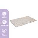 LYOR Stone Bath Mat Diatomaceous Earth Quick Dry Bathroom Shower Mat, Super Absorbent Non Slip Diatomite Bath Mat, Water Absorbing Stone Mat for Bathroom Floor, Kitchen (Granite Finish, 23.6x15.4)