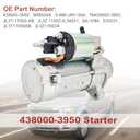 438000-3950 Starter Compatible with Ford F-150 V8 5.0L 2018-2020JL3T-11000-AB JL3Z-11002-A 0-986-UR1-904