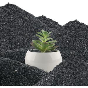 45lb Black Cactus Pea Gravel Rocks,1/4 Inch Pebbles for Indoor Plants, Natural Succulent Rock and River Rocks Decorative for Aquariums, Vases, Outdoor Gardening, Top Dressing for Potted Plants