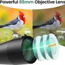 Gosky 20-6085 Spotting Scope with Tripod - Phone Adapter, Dual Focusing Spotter Scope for Bird Watching, Wildlife Scenery (Black)