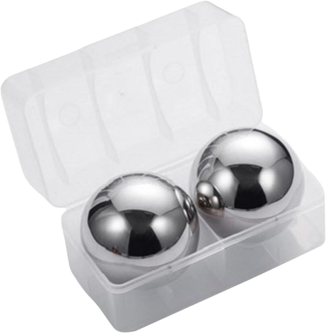 Deluxe Ice Sphere Set for Cocktails and, Silver, Diameter 55mm