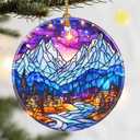 Christmas Ornaments, Dodosky 2.8in Ceramic Ornament, Xmas Decor, Christmas Tree Ornaments, Xmas Decorations for Tree, Holiday Ornament, Gift Ideas, Starlight Lover Gift, Gifts for Women, Friend, Lover (Night Court a)