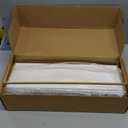 Forbena Floating Bathroom Shelves Wall Mounted, Aesthetic White and Gold Shelves for Bathroom Accessories, Modern Bathroom Organizer with Tower Bar for Wall Decor Storage Small Spaces, Set of 2