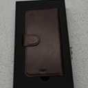 TORONATA Vegas Wallet Phone Case Compatible with iPhone 15 – Elegant Full-Grain Leather Phone Case Wallet – Card Holder Wallet RFID Blocking with Kickstand, Card Slots (Dark Brown)