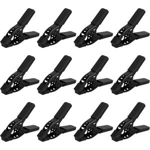 12-Piece 4 inch Heavy Duty Metal Spring Clamps: Spring Metal Clamps for Woodworking, 2.5"-inch Jaw Opening, Heavy Duty Clips for Pool Cover Backdrop Stand Clamp