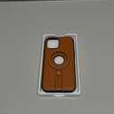 for iPhone 12 Pro Max Leather Case with Stand, Anti-Slip Grip Ring, Fits for MagSafe (Brown, iPhone 12 Pro Max)