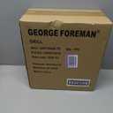 George Foreman 4-Serving Removable Plate Electric Grill and Panini Press, George Tough Non-Stick Coating, Drip Tray Catches Grease, Black