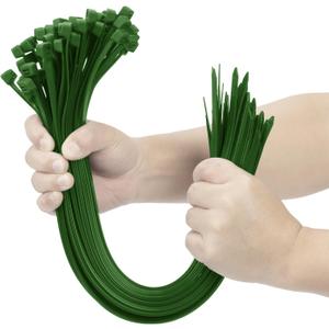 XINGO Garden Green 24 Inch Zip Ties Heavy Duty 100 Pack, 200 LBS Ultra Strong Plastic Wire Ties, Large Cable Ties Extra Long Tie Wraps, Indoor and Outdoor UV Resistant XINGO Garden Green 24 Inch Zip Ties Heavy Duty 100 Pack, 200 LBS Ultra Strong Plastic Wire Ties, Large Cable Ties Extra Long Tie Wraps, Indoor and Outdoor UV Resistant