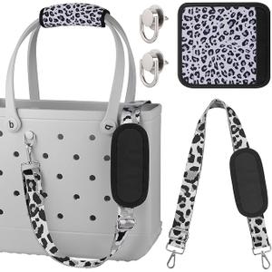 OUTXE Strap Wrap for Bogg Bag, Adjustable Crossbody Shoulder Long Straps for XL Medium Bog Beach Rubber Tote Bag Accessories