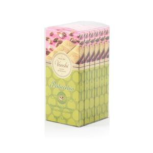 Venchi - Gourmet Pistachio Chocolate Bar Kit, 20.1 oz (6 x 3.35 oz), White Chocolate Bars with Whole Pistachios, Gluten-Free, No Artificial Colors or Preservatives (EXP 10/31/26)