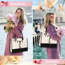 AYGE Personalized Initial Canvas Beach Bag Cosmetic Bags, Tote Bag, Makeup Bag, Gifts for Sister Mom Teacher Bridesmaid