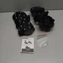 QWORK Gunite Spiked Shoes With 3/4 Short Spikes Perfect For Epoxy Floor, Overlays, Cover Installation, Green Color (Pair) (black)