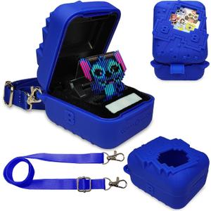 JCHPINE Silicone Cover Case for Bitzee Disney Interactive Digital Pet and Case, Protective Skin Sleeve for Bitzee Disney Virtual Electronic Pets (Blue)