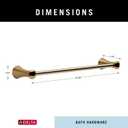 Delta Towel Rack | 18 Inch Champagne Bronze Towel Bar for Bathroom, Kitchen | Lahara Accessories