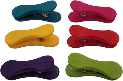 JACENT CULINARY ELEMENTS RAINBOW BAG CLIPS 6 Count