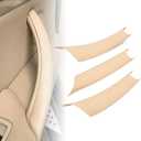 Door Pull Handle Cover Compatible with BMW X5 Series E70/E70 LCI 2008-2013,BMW X6 Series E71/E72 2008-2014 (3PCS) (Beige)