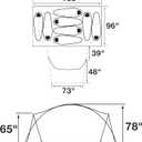THE NORTH FACE Wawona 8 Tent | Eight Person Camping Tent, Water Repellent, Spacious & Easy to Set Up, Attached Vestibule Area