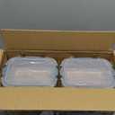 [8-Pack,30 oz]Glass Meal Prep Containers,Glass Food Storage Containers,Airtight lunch Containers with Lids, Microwave, Oven, Freezer and Dishwasher (Gray)