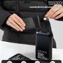 Graphene Heated Jacket for Women, Long Heated Coats for Women with Battery Pack 8 Heating Zones Detachable Hood (Small)