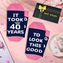 Shintrend 40th 50th 60th Birthday Gift for Women - Funny Socks Birthday Gifts for Her, Gift Ideas for Mom Wife Sister Friends