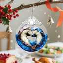 Christmas Ornament, Christmas Decoration, Stained Glass Ornament, Heirloom Keepsakes, Holiday Ornaments, Holiday Presents, Unique Xmas Gifts, Gift Exchange Ornaments, Gift Idea - Dolphin