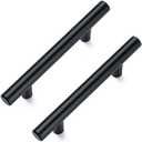 Aegero 7  Pack Cabinet Pulls Matte Black Stainless Cabinet Handles, for Kitchen and Bathroom Cabinets, 5 Inch Length, 3 Inch Hole Center