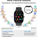 Smart Watch, GPS & Free Maps, 1.96" HD Screen, AI, Bluetooth Call & Text, Health, Fitness & 24/7 Sleep Tracker, 100+ Workout Modes, 5 ATM Water-Resistance, for Men & Women, Android & iOS, 2 Bands