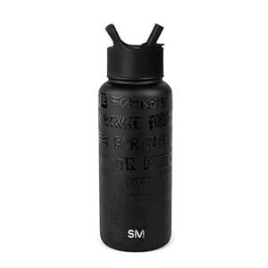 Simple Modern Fortnite Water Bottle with Straw Lid Insulated Stainless Steel Metal Thermos | Gifts for Youth Reusable Leak Proof Flask | Summit Collection | 32oz Fortnite Midnight