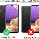 Unov Case Compatible with Galaxy A32 5G Clear with Citrus Flavors Orange Flower Design Soft TPU Shock Absorption Slim Embossed Pattern Protective Back Cover