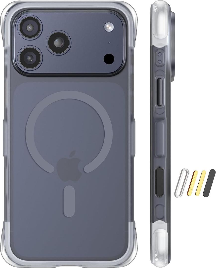 BENTOBEN Magnetic for iPhone 17 Pro Max Case, Fit for Magsafe, Dynamic Air Cushioning Bumper, 7X Mil-Grade Drop Protection, Camera Control Button, Best Shockproof Phone Case for 17 Pro Max 6.9", Black