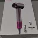 SHRATE Professional High Speed Ionic Hair Dryer | Ultra-Fast Drying | 500 Million Negative Ions | Low Noise | 160000 RPM | Compact Blow Dryer with Magnetic Diffuser for Faster Drying All Hair Types (Grey)