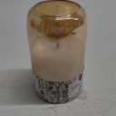Core Home Flameless LED Glass Bullet Real Wax Jar Candle Small - Amber