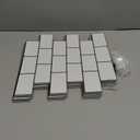 Art3d Peel and Stick Backsplash for Kitchen White Subway (10 Tiles, Thicker Design) (White With Black Grout)