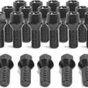 14x1.5 Lug Bolts Fit for A3 A4 A5 A6 A7 A8 S3 S4 S5 S6 S7 S8 Jetta Tiguan Golf Beetle CC, M14x1.5 Lug Bolts Black 20PC 28mm Shank(OEM Length) 52mm Length Conical Bulge Seat