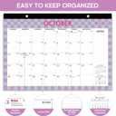 5 x Desk Calendar 2026-2027, 21-Month Calendar Runs Unitl June 2027, Large 17" x 12" Monthly Desktop & Wall Calendar for Home & Office - Checkered