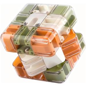 Large 3D Labyrinth Cube Puzzle  Engaging Brain Teaser Toy3D Labyrinth Stress Balls for Adults, Brain Training Maze Cube, Logic Puzzle Cube for Stress Relief & Focus  Gift for Teens & Adults