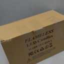 antizer Flameless Candles Set of 9 Ivory Dripless Real Wax Pillars Include Realistic Dancing LED Flames and 10-Key Remote Control with 24-Hour Timer Function 400+ Hours by 2 AA Batteries