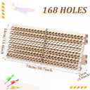 Colingmill 168 Holes Wooden Paint Rack for 18 ml Dropper Bottles