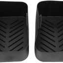 Mumusuki 2pcs Silicone Air Fryer Liners, Food Grade 400F Safe Raised Strips Reduce Fat for Foodi Dual Zone AF400EU AF300EU 9.5L Fryer, Multiuse for Ovens Microwaves