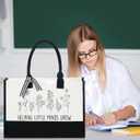 Panelee 2 Pcs Teacher Appreciation Gifts Teacher Canvas Tote Bag Thank You Gifts for Women Student End of Year Graduation