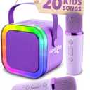 Move2Play, Karaoke Machine for Kids | Includes 20+ Kid Songs | 2 Microphones | Connect with Bluetooth | 3, 4, 5, 6, 7+ Year Old Gift | Toy for Girls, Boys, & Toddler | Birthday Present