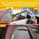 Window Visors for 2007-2018 Jeep Wrangler JK Unlimited 4-Door, Rain Guards Shields Vent Deflector Shade Dark Smoke 08 09 10 11 12 13 14 15 16 17, Tape-On, 4PCS