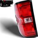 Nakuuly Tail Light Assembly Compatible with 2014 2015 Chevy Silverado 1500 2500HD 3500HD GMC Sierra 3500 HD Right Passenger Side Taillight Brake Lamps Bulb and Harness